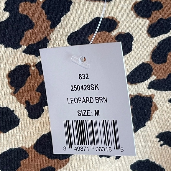 Cliche Leopard Brown Long Sleeve Top, Medium - NWT - Picture 5 of 5